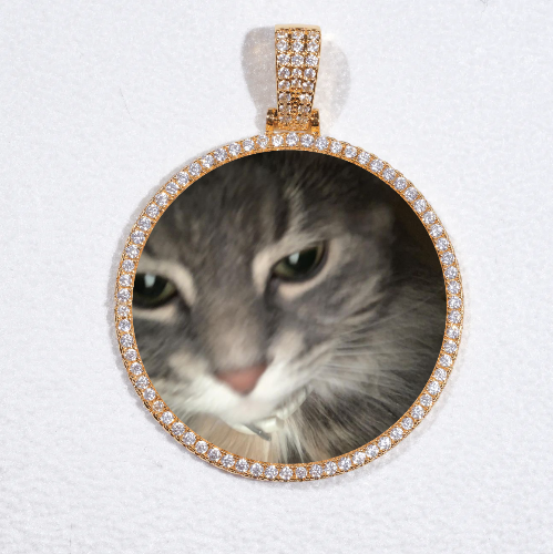 MEDIUM 3D CIRCLE CUSTOM PICTURE PENDANT