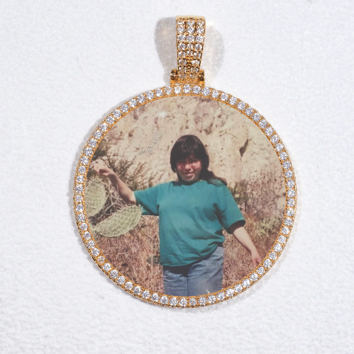 MEDIUM 3D CIRCLE CUSTOM PICTURE PENDANT