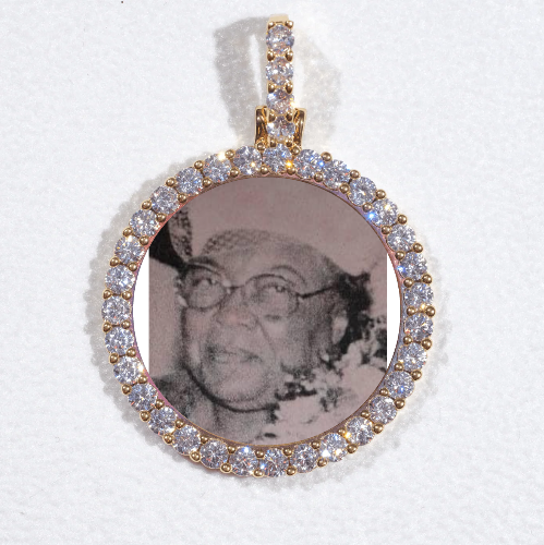 3D CIRCLE CUSTOM PICTURE PENDANT SMALL SIZE