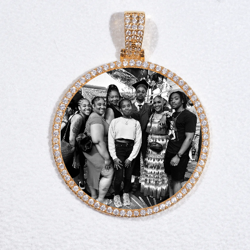 MEDIUM 3D CIRCLE CUSTOM PICTURE PENDANT