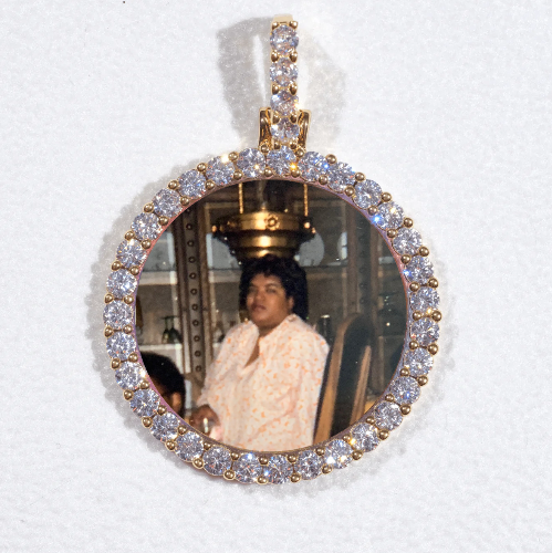3D CIRCLE CUSTOM PICTURE PENDANT SMALL SIZE