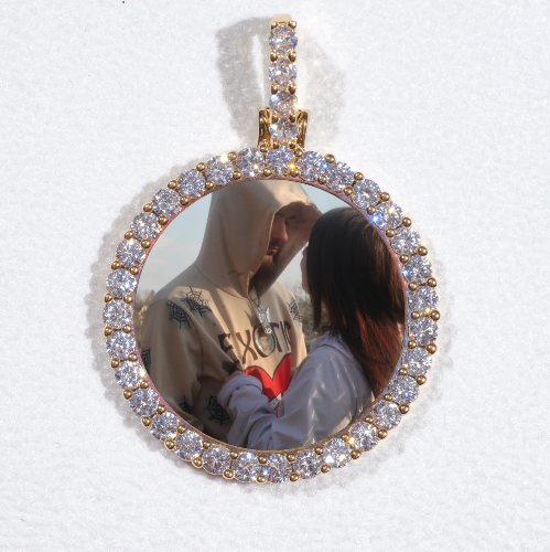 3D CIRCLE CUSTOM PICTURE PENDANT SMALL SIZE