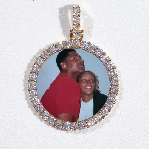 3D CIRCLE CUSTOM PICTURE PENDANT SMALL SIZE
