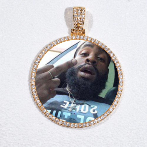 MEDIUM 3D CIRCLE CUSTOM PICTURE PENDANT