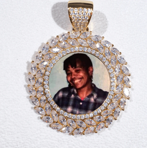 Large 3D Wheat Ear Custom Picture Pendant