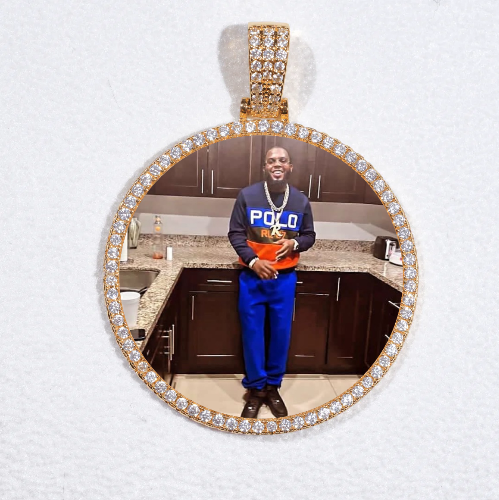 MEDIUM 3D CIRCLE CUSTOM PICTURE PENDANT