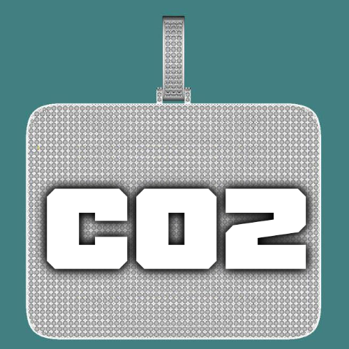 CUSTOM LETTER NECKLACE 3D BIG SQUARE