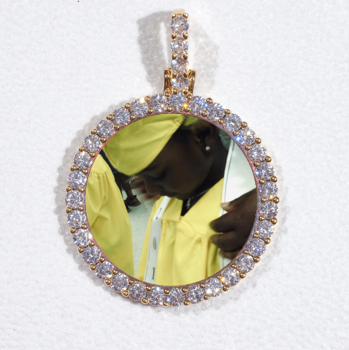 3D CIRCLE CUSTOM PICTURE PENDANT SMALL SIZE