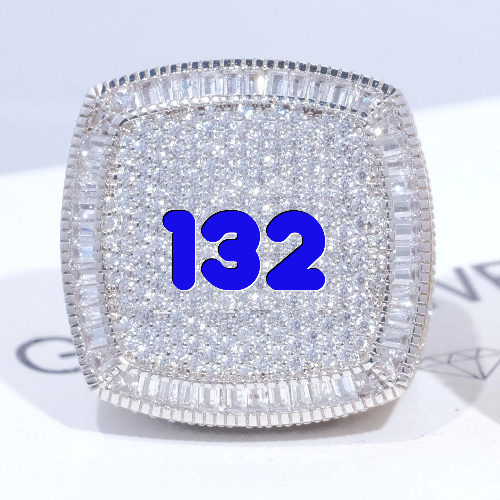 CUSTOM LETTER 3D ICED RING