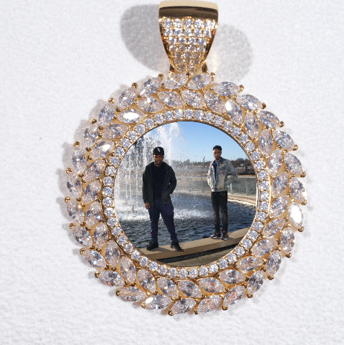 Large 3D Wheat Ear Custom Picture Pendant
