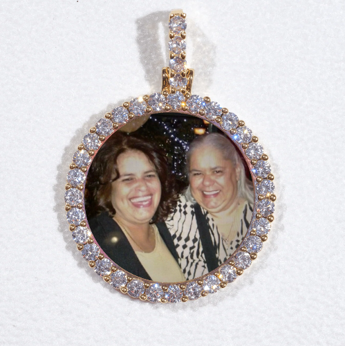 3D CIRCLE CUSTOM PICTURE PENDANT SMALL SIZE