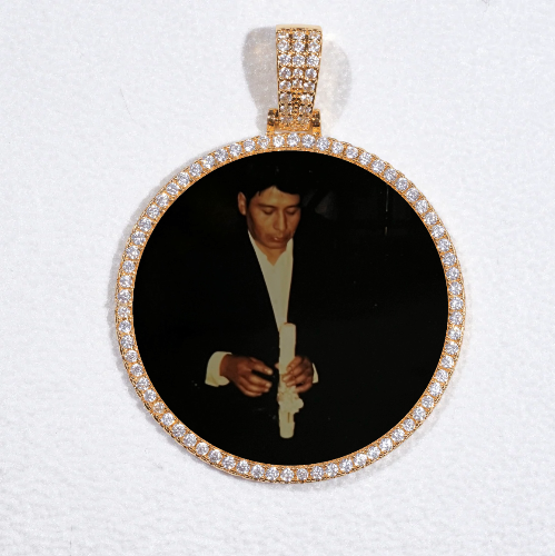 MEDIUM 3D CIRCLE CUSTOM PICTURE PENDANT