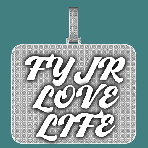 CUSTOM LETTER NECKLACE 3D BIG SQUARE