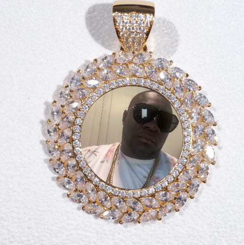 Large 3D Wheat Ear Custom Picture Pendant