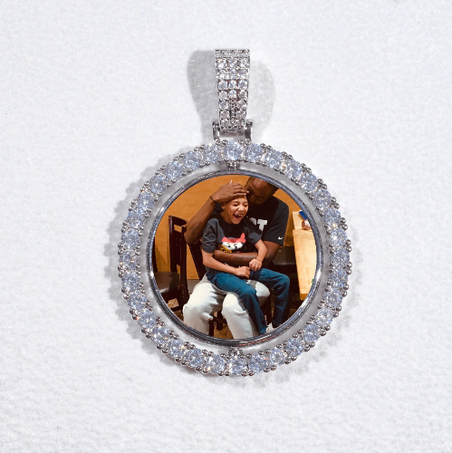 3D Spinning 2-Faced Custom Picture Pendant