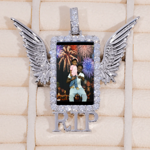 RIP WING 3D CUSTOM PICTURE PENDANT