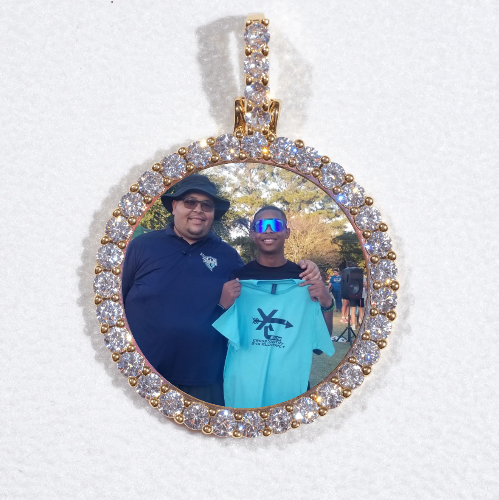3D CIRCLE CUSTOM PICTURE PENDANT SMALL SIZE