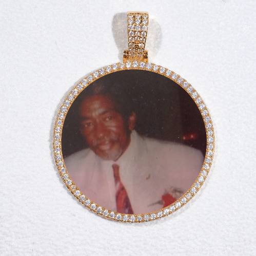 MEDIUM 3D CIRCLE CUSTOM PICTURE PENDANT