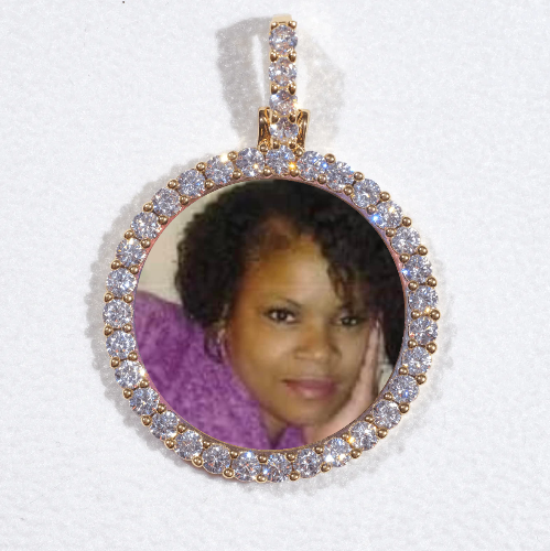 3D CIRCLE CUSTOM PICTURE PENDANT SMALL SIZE