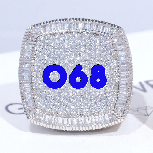 CUSTOM LETTER 3D ICED RING
