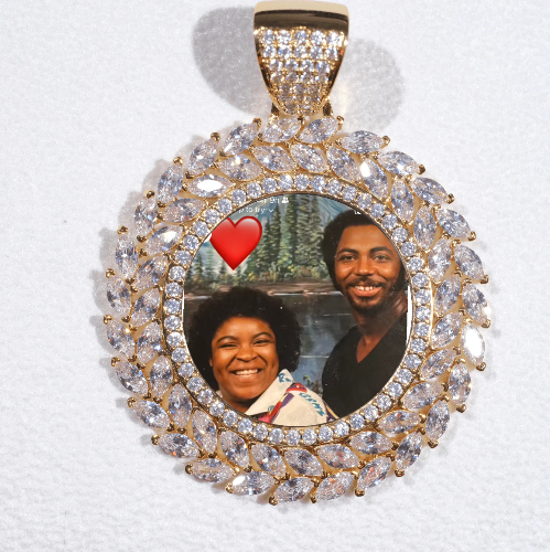 Large 3D Wheat Ear Custom Picture Pendant