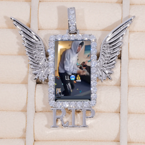 RIP WING 3D CUSTOM PICTURE PENDANT