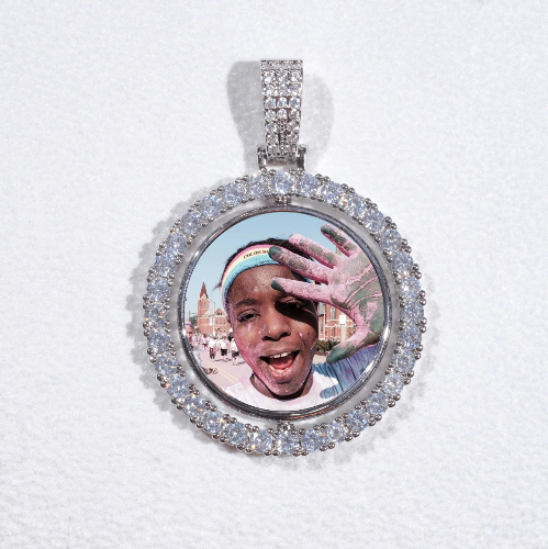 3D Spinning 2-Faced Custom Picture Pendant