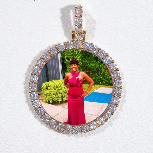 3D CIRCLE CUSTOM PICTURE PENDANT SMALL SIZE