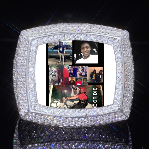 3D CUSTOM PICTURE ICED RING