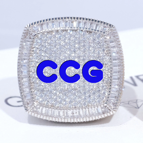 CUSTOM LETTER 3D ICED RING