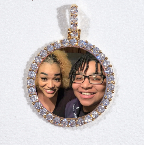 3D CIRCLE CUSTOM PICTURE PENDANT SMALL SIZE