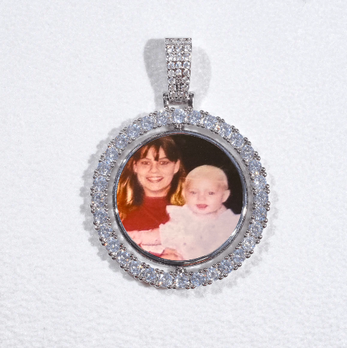 3D Spinning 2-Faced Custom Picture Pendant