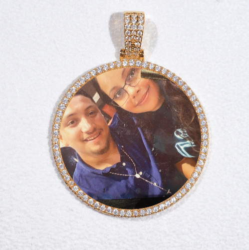 MEDIUM 3D CIRCLE CUSTOM PICTURE PENDANT