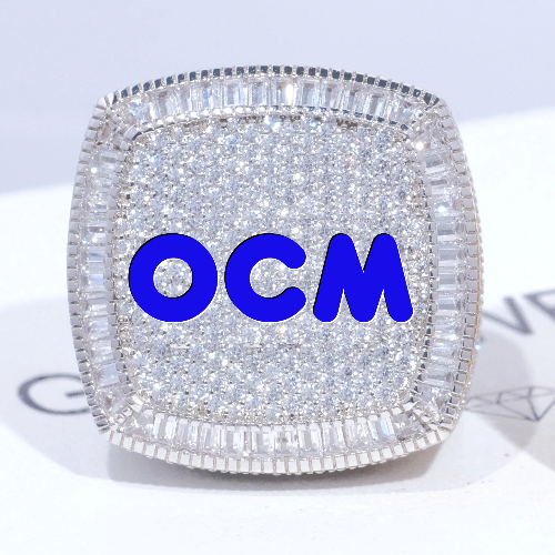 CUSTOM LETTER 3D ICED RING