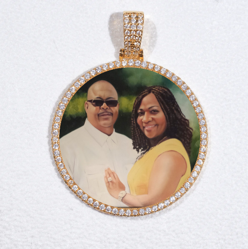 MEDIUM 3D CIRCLE CUSTOM PICTURE PENDANT