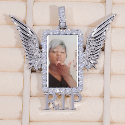 RIP WING 3D CUSTOM PICTURE PENDANT