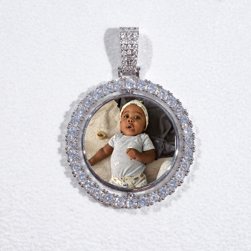 3D Spinning 2-Faced Custom Picture Pendant