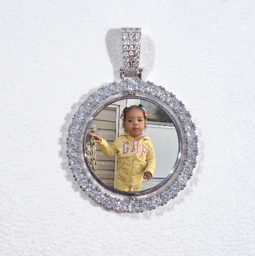 3D Spinning 2-Faced Custom Picture Pendant