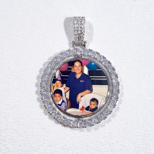 3D Spinning 2-Faced Custom Picture Pendant