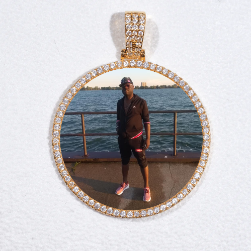 MEDIUM 3D CIRCLE CUSTOM PICTURE PENDANT