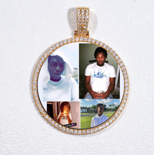 MEDIUM 3D CIRCLE CUSTOM PICTURE PENDANT