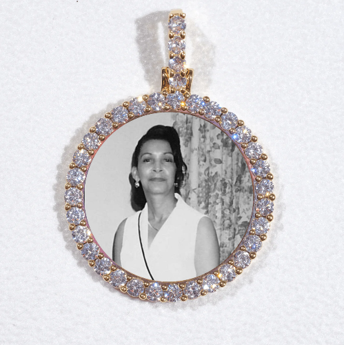 3D CIRCLE CUSTOM PICTURE PENDANT SMALL SIZE
