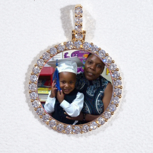 3D CIRCLE CUSTOM PICTURE PENDANT SMALL SIZE