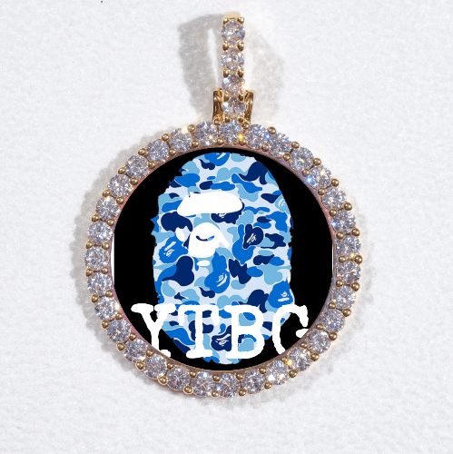 3D CIRCLE CUSTOM PICTURE PENDANT SMALL SIZE