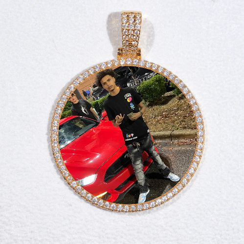 MEDIUM 3D CIRCLE CUSTOM PICTURE PENDANT
