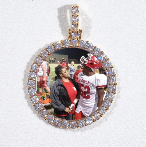 3D CIRCLE CUSTOM PICTURE PENDANT SMALL SIZE