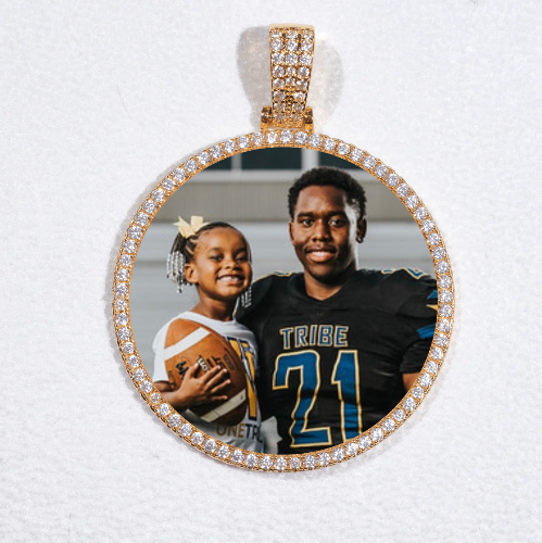MEDIUM 3D CIRCLE CUSTOM PICTURE PENDANT
