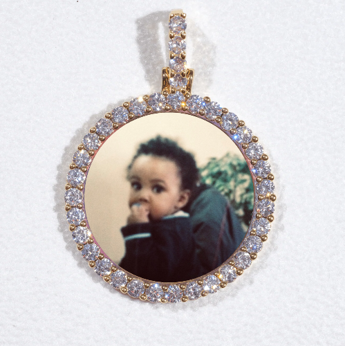 3D CIRCLE CUSTOM PICTURE PENDANT SMALL SIZE