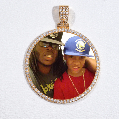 MEDIUM 3D CIRCLE CUSTOM PICTURE PENDANT