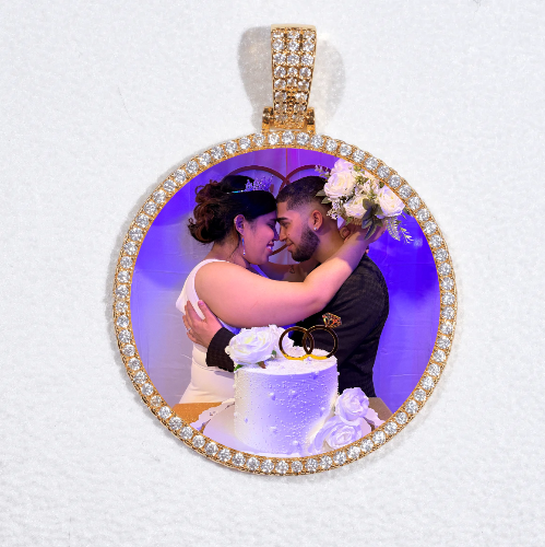 MEDIUM 3D CIRCLE CUSTOM PICTURE PENDANT